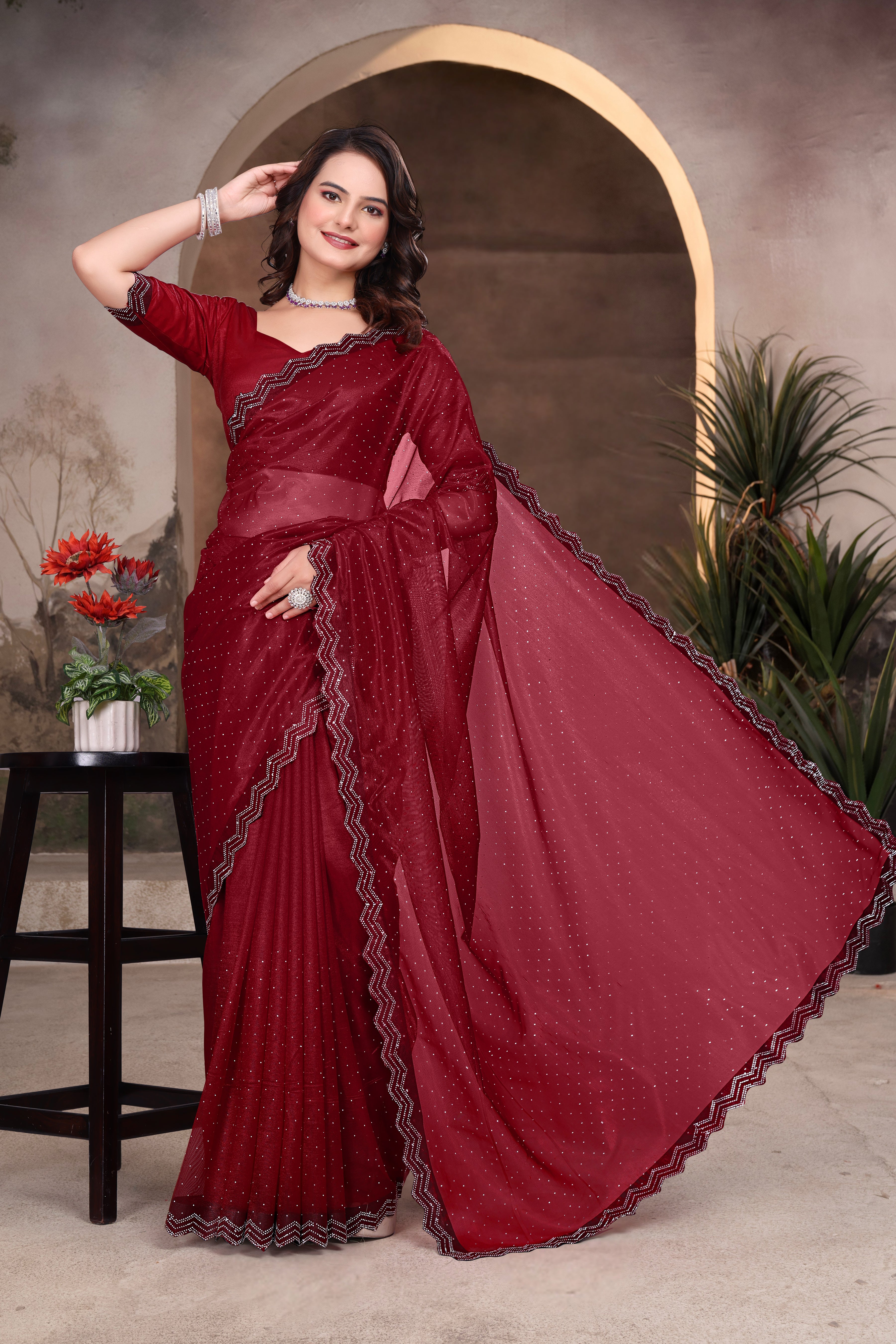 Pure Kanjivaram Silk Saree With Blouse Piece
