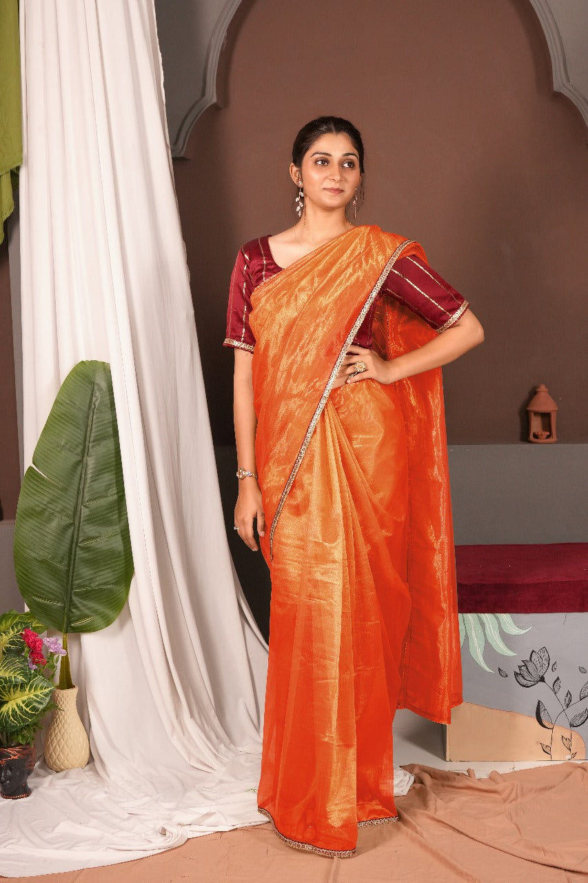 Maroon Gold-Orange